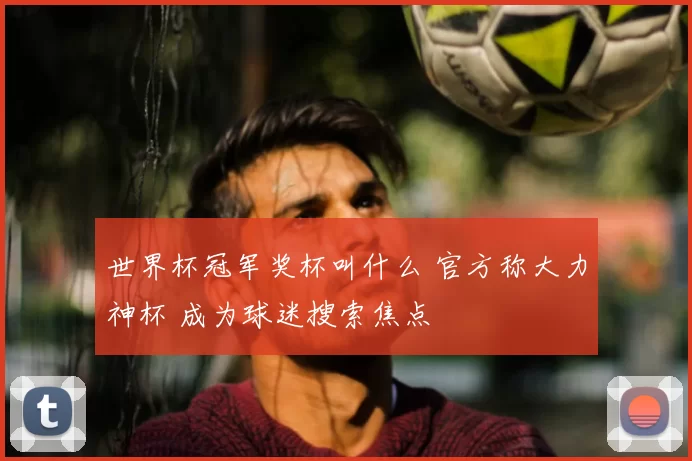 世界杯冠军奖杯叫什么 官方称大力神杯 成为球迷搜索焦点