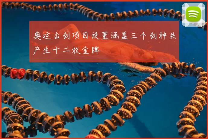 奥运击剑项目设置涵盖三个剑种共产生十二枚金牌