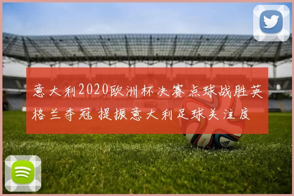 意大利2020欧洲杯决赛点球战胜英格兰夺冠 提振意大利足球关注度
