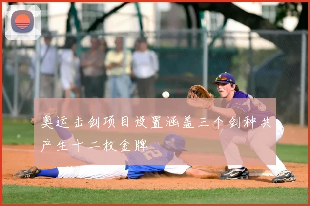 奥运击剑项目设置涵盖三个剑种共产生十二枚金牌